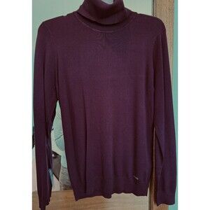 CALVIN KLEIN Maroon Turtle Neck Pullover Sweater size Medium
